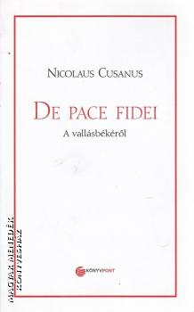 Nicolaus Cusanus - De Pace Fidei - A vallsbkrl