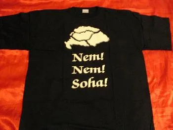 Nem nem soha póló L-es méretben