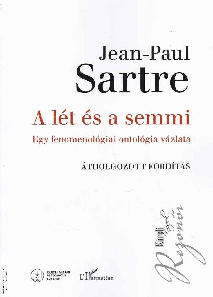 A lét és a semmi  (átdolgozott fordítás)