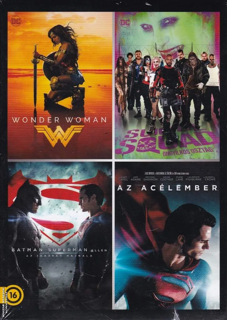 DC moziverzum 4 filmes gyűjtemény - 4 DVD