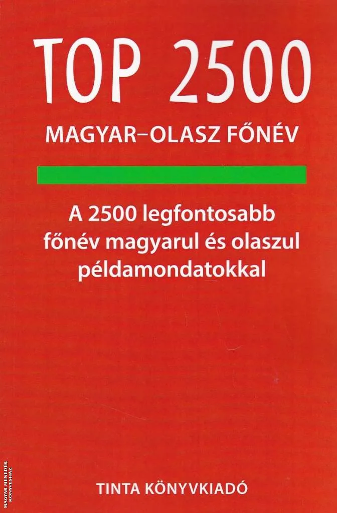 Top 2500 magyar-olasz főnév