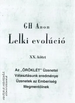 Lelki evolúció XX. Kötet