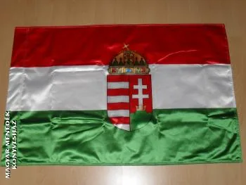 Selyem zászló 90x60 címeres
