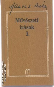 Művészeti írások I.
