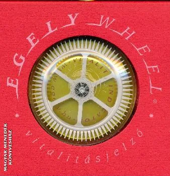 Egely-kerék vitalitásjelző aranysárga színben