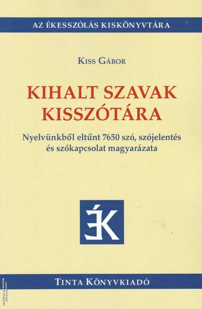 Kihalt szavak kisszótára