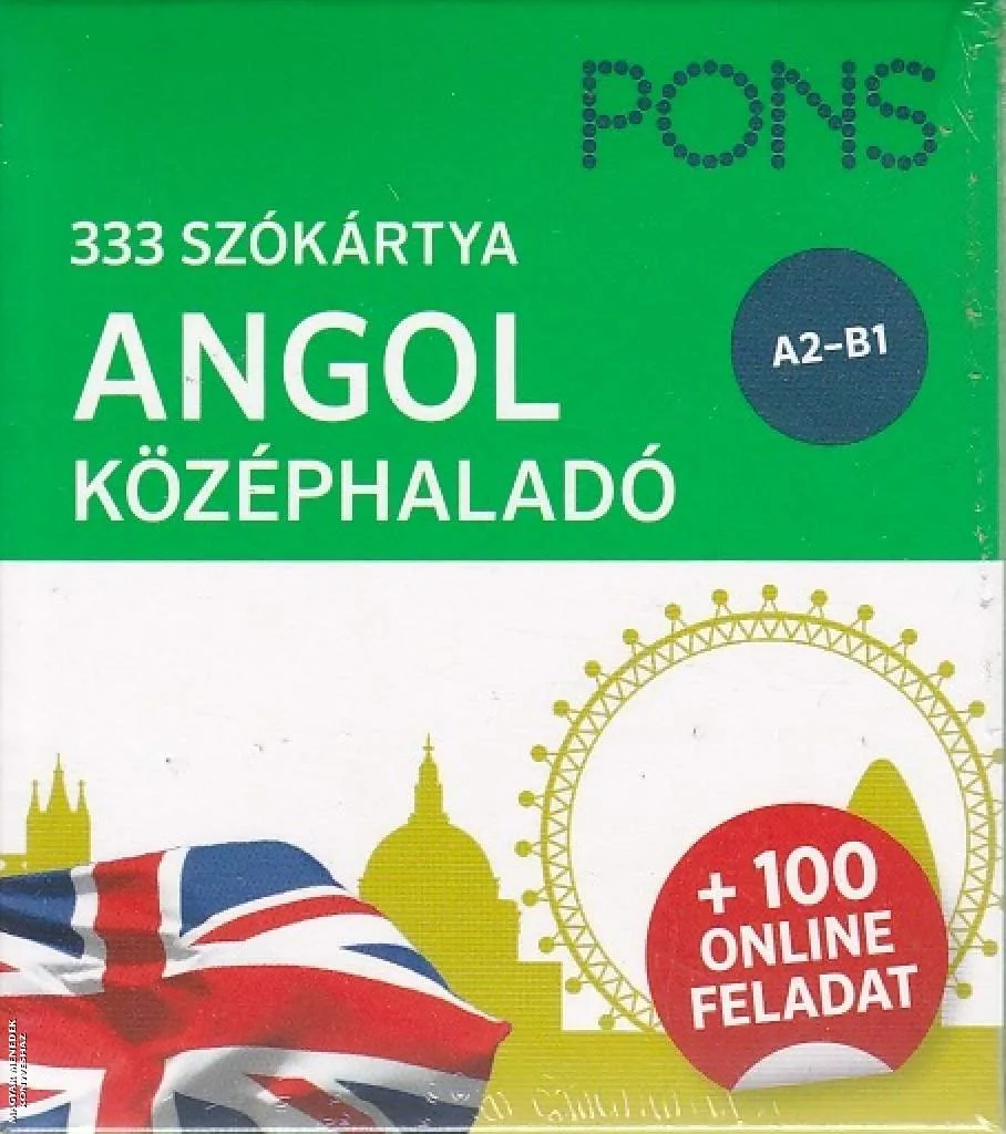 Angol szókártya - középhaladó
