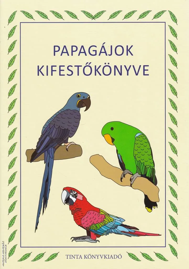 Papagájok kifestőkönyve