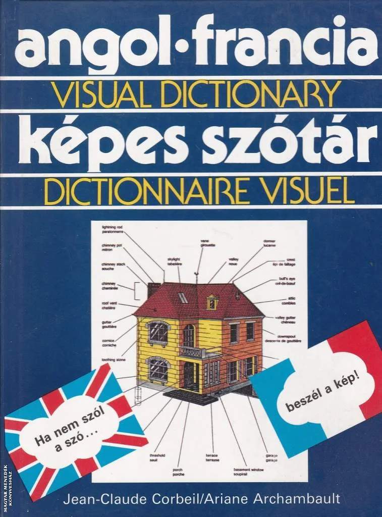 Angol Francia képes szótár ANTIKVÁR