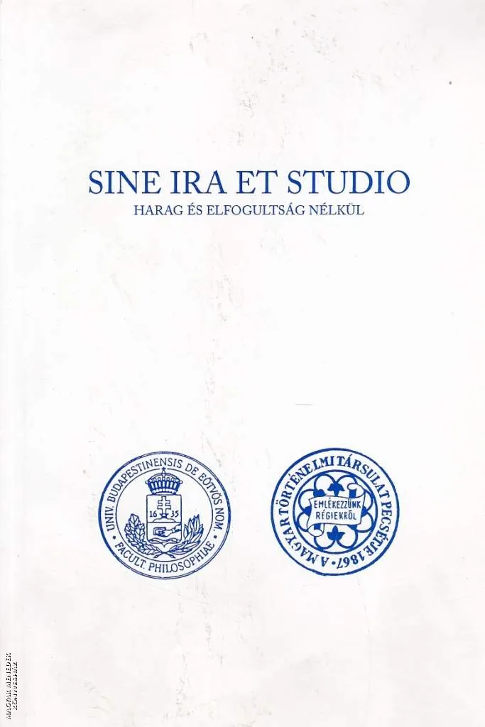 Sine ira et studio - harag és elfogultság nélkül ANTIKVÁR