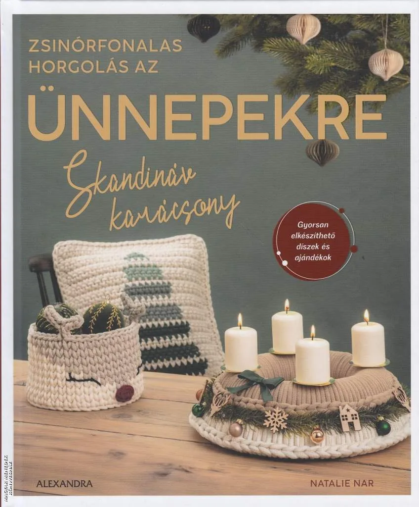 Zsinórfonalas horgolás az ünnepekre