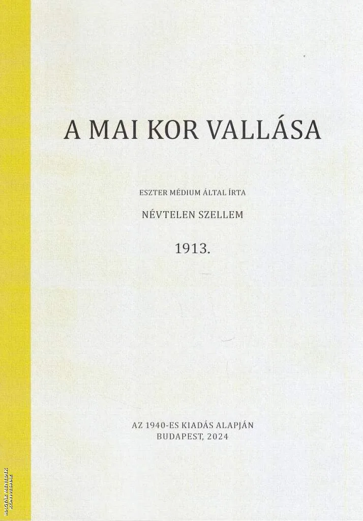 A mai kor vallása