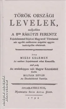 Török országi levelek