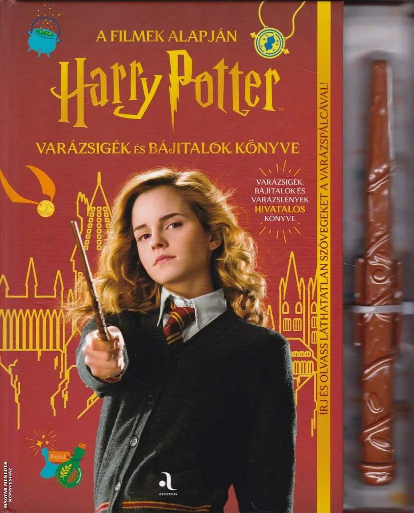 Harry Potter - Varázsigék és bájitalok könyve (varázspálcával)