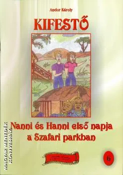 Nanni és Hanni első napja a Szafari parkban kifestő 6
